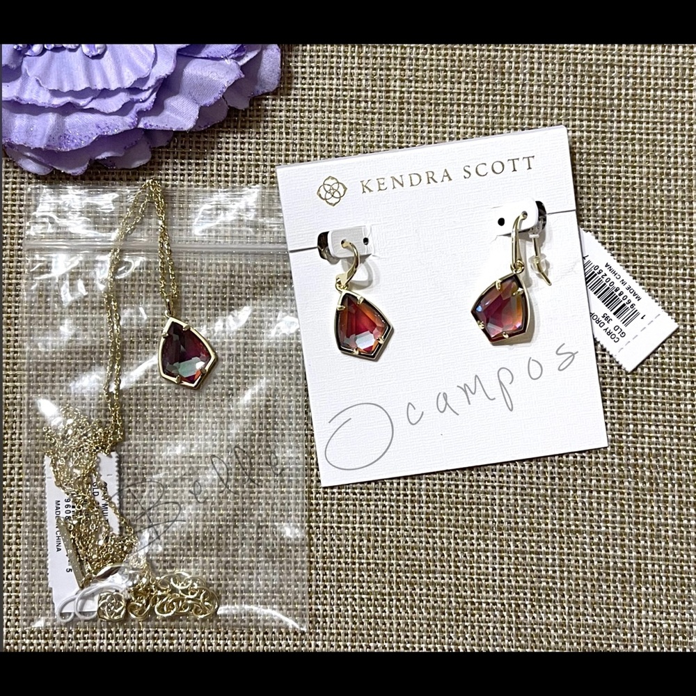 Kendra Scott Cory necklace and earrings